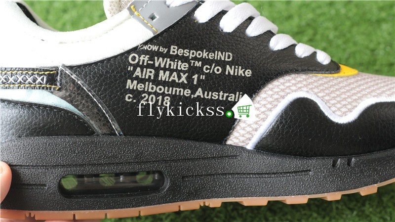 Nike Air Max 1 x Off White Black Custom